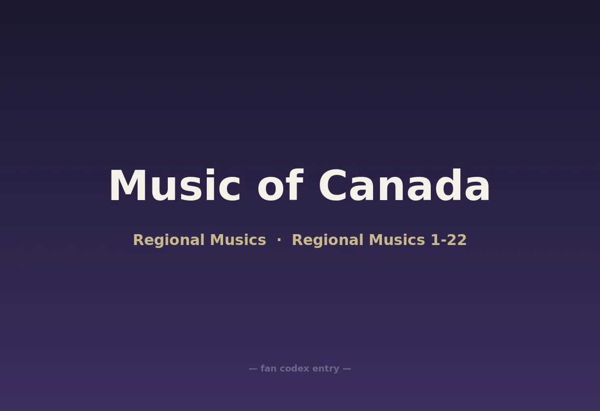 Music of Canada