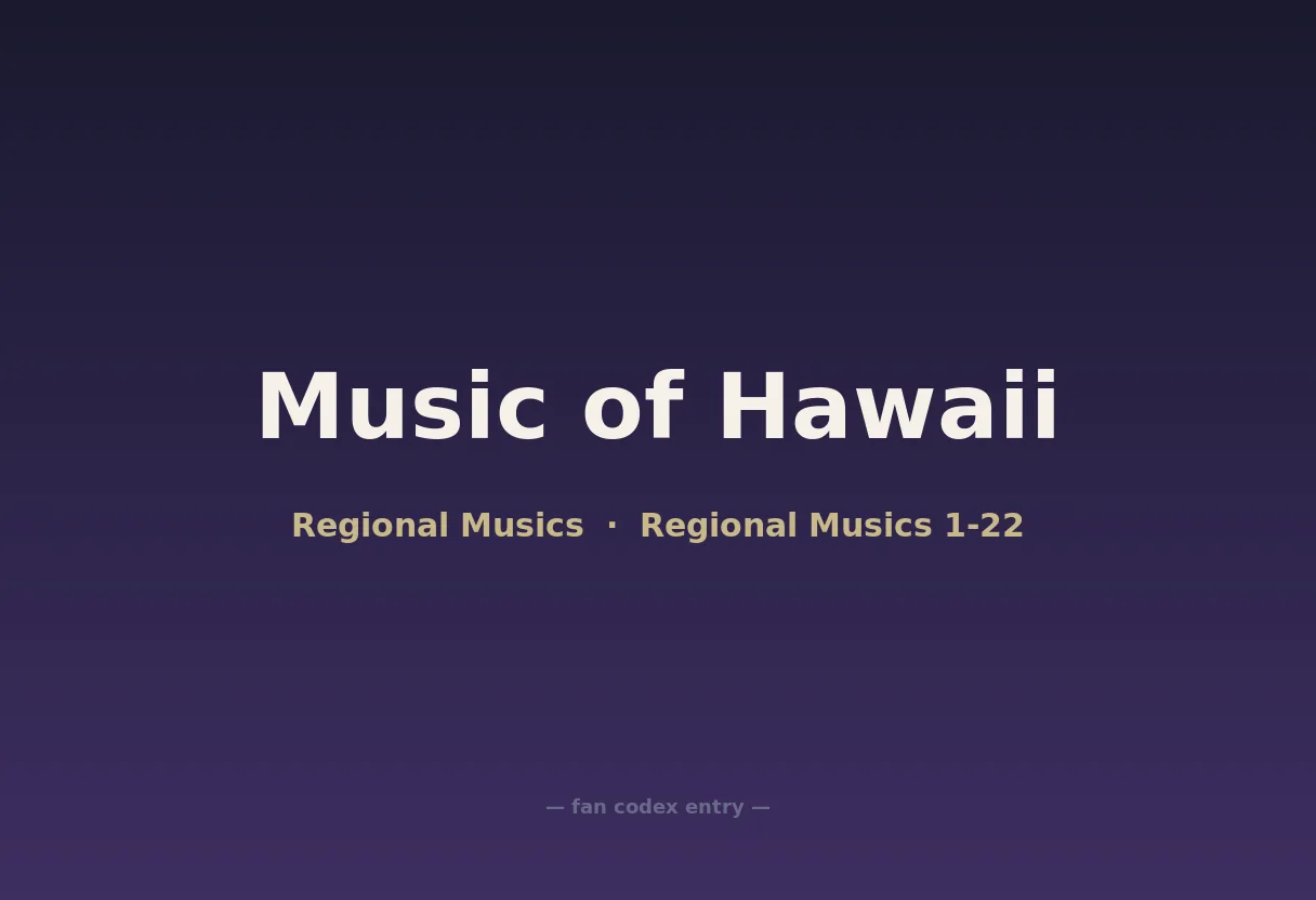 Music of Hawaii