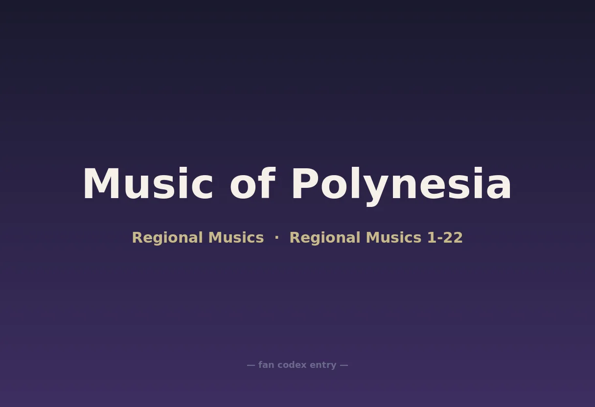Music of Polynesia